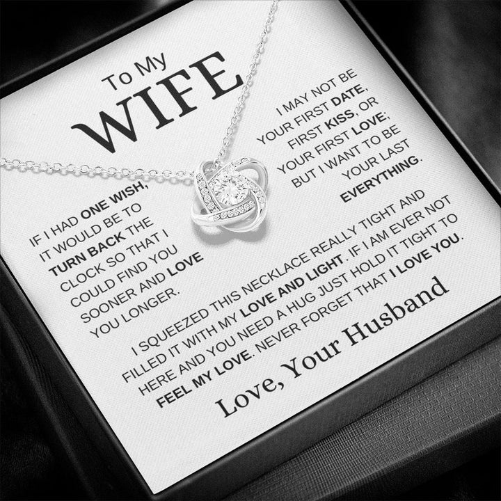 To My Wife Love Knot Necklace