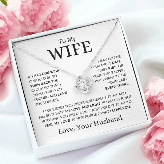 To My Wife Love Knot Necklace