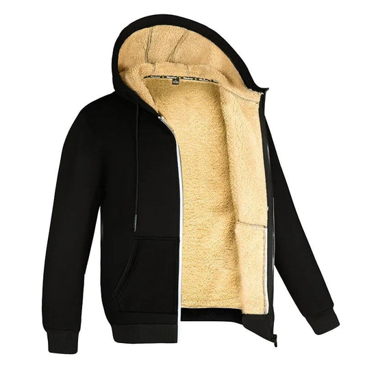 Lambswool Hooded Jacket for Men