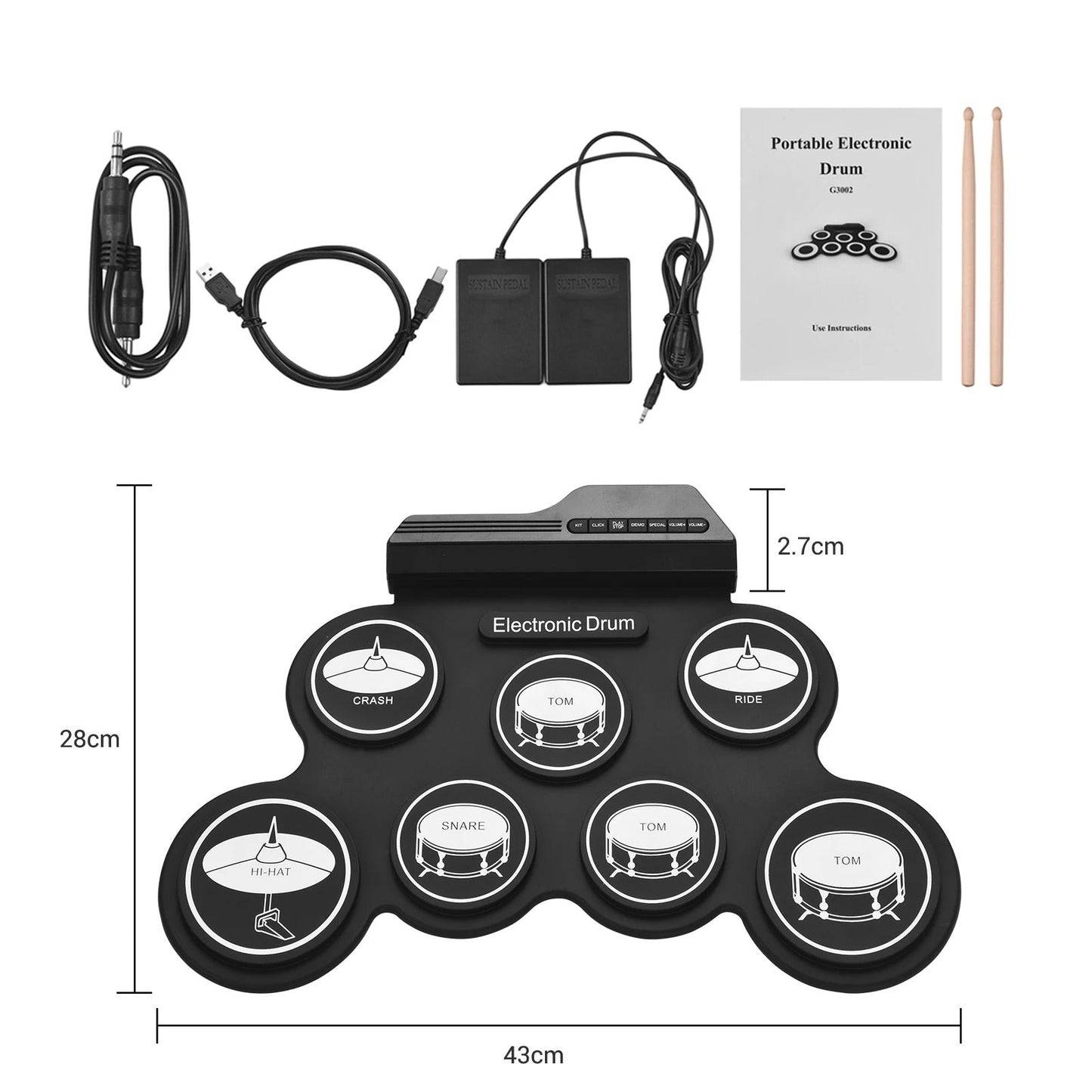 Electric Portable Drum