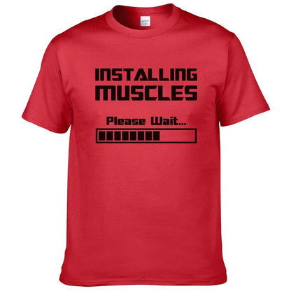 Installing Muscles' T-shirt