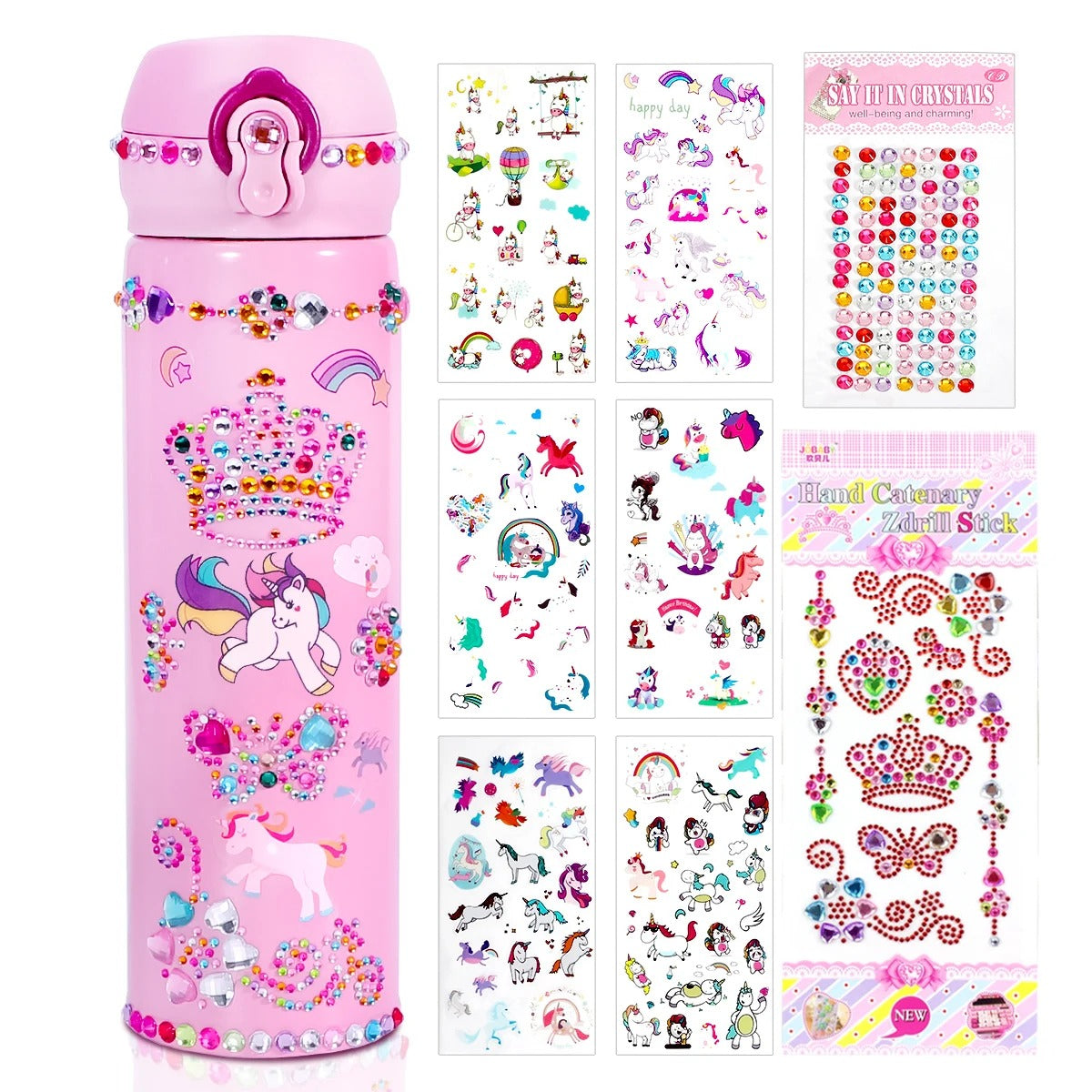 Bouteille Licorne personnalisée pour enfants 