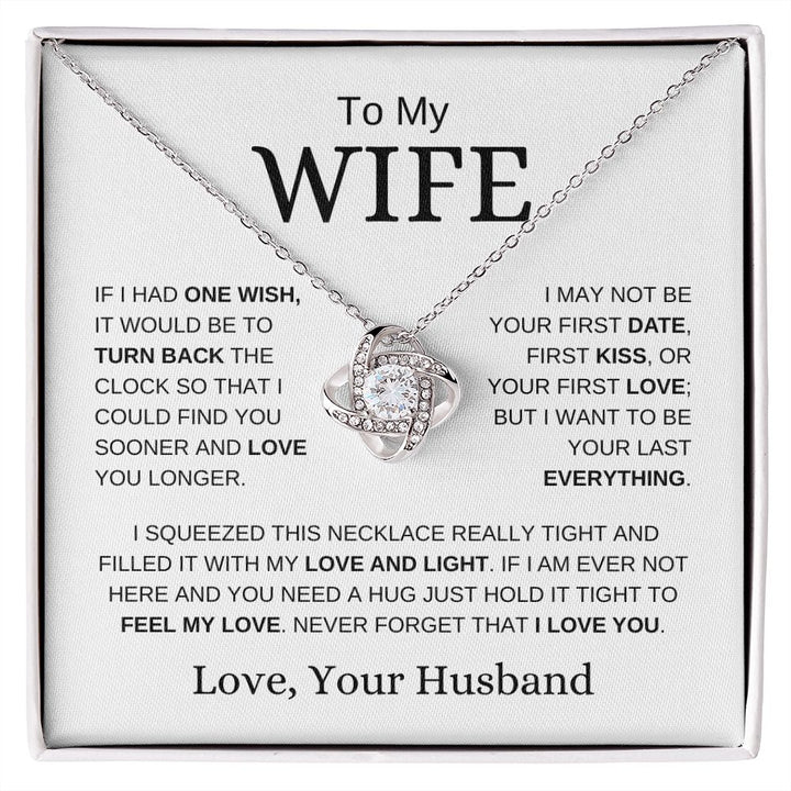 To My Wife Love Knot Necklace