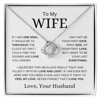 To My Wife Love Knot Necklace